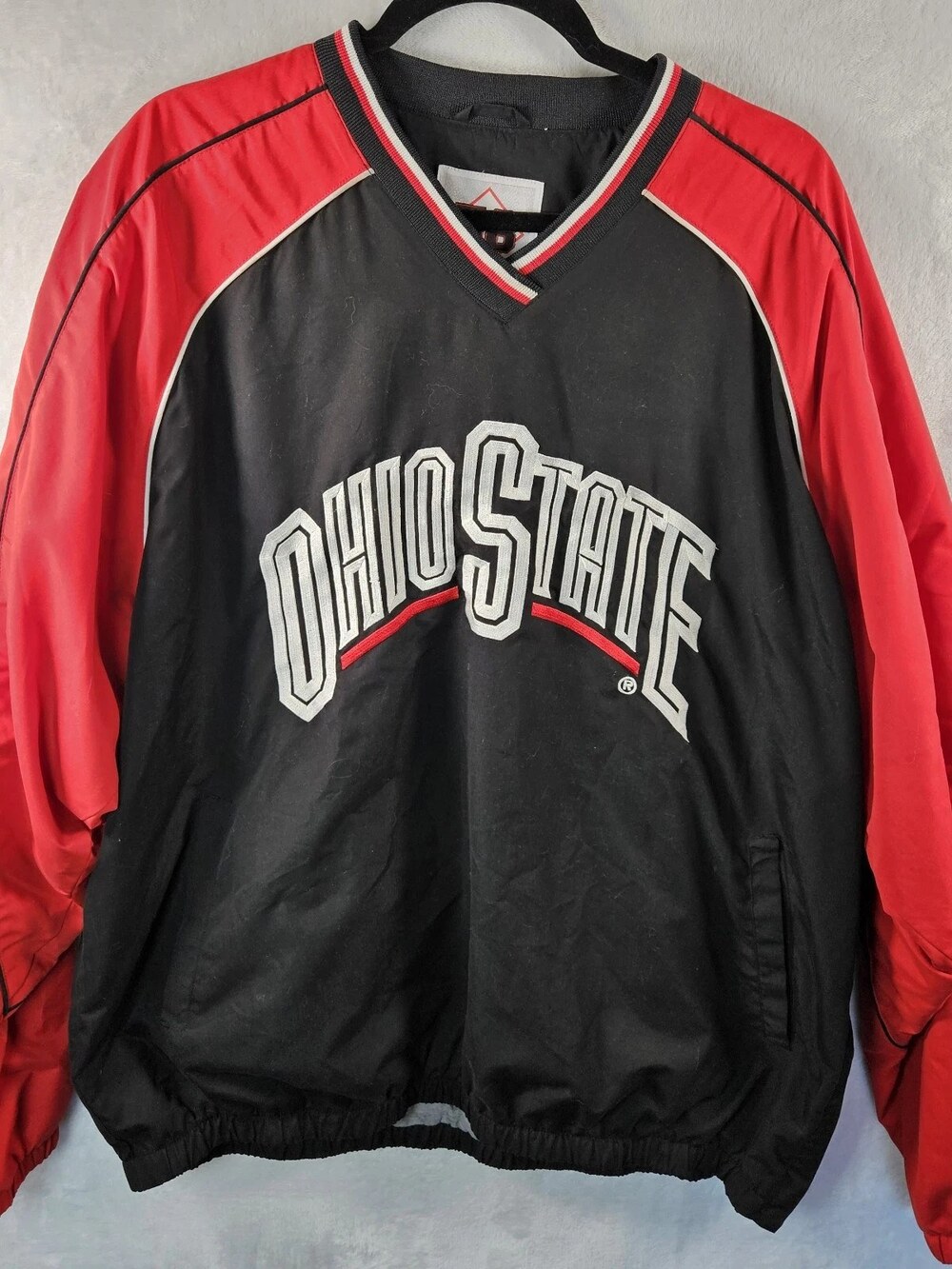 G-III Ohio State Buckeyes Pullover Windbreaker Black Men's Size Extra Large
